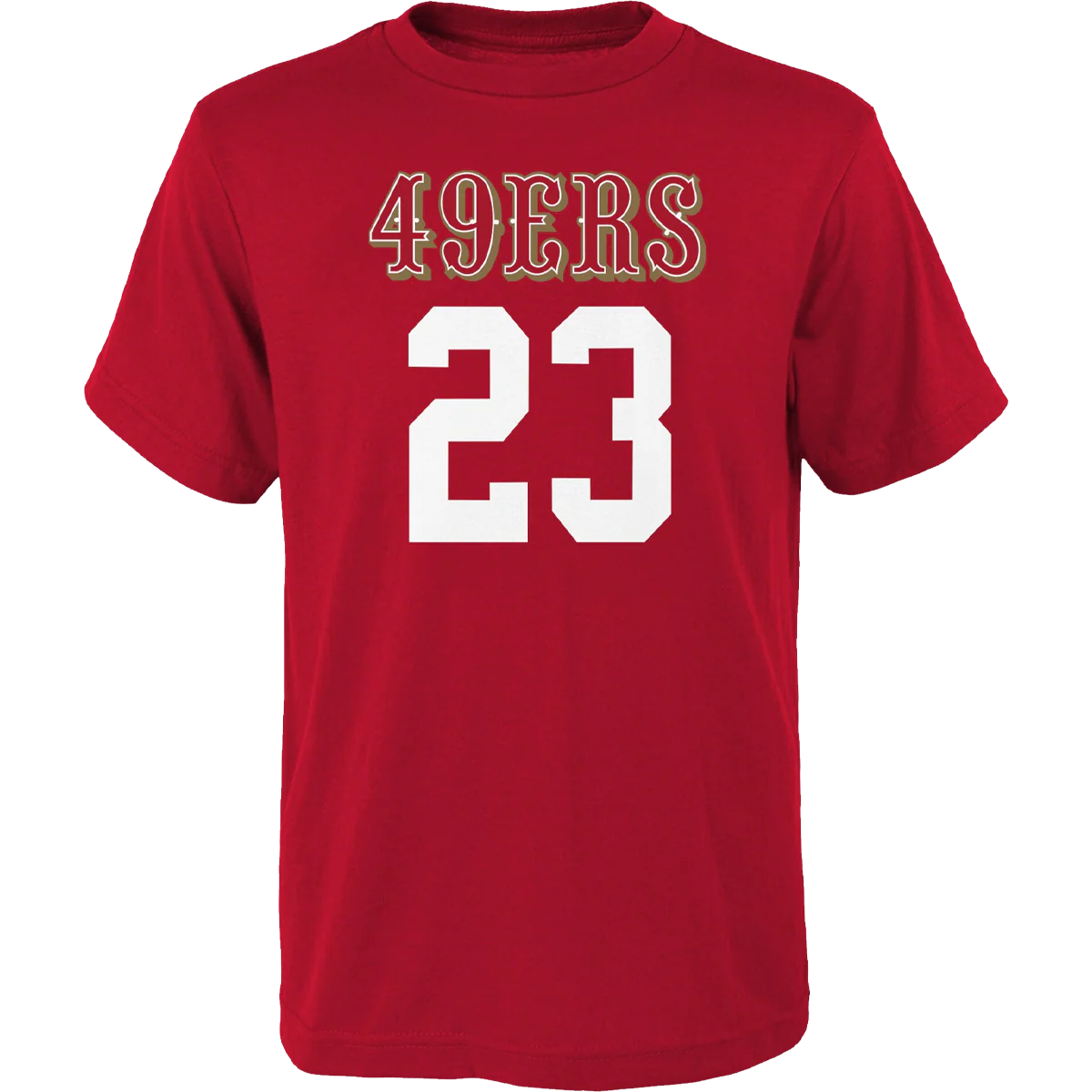 Youth 49ers Mainliner Name & Number Tee - McCaffrey - Image 2