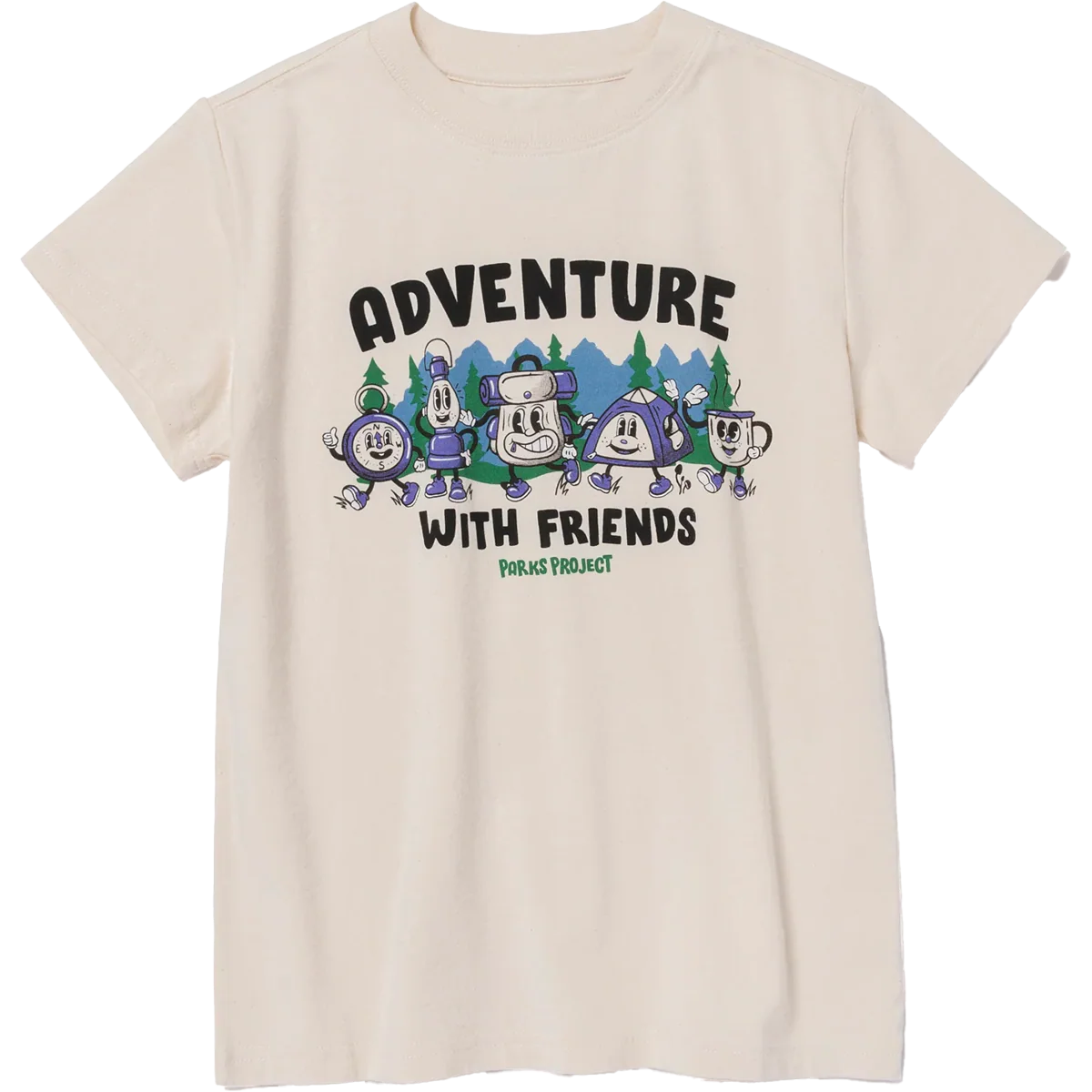 Youth Adventure With Friends Camp Tee