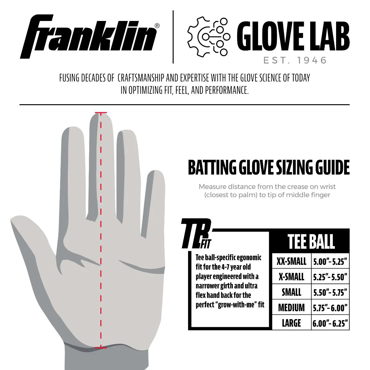 Youth Grow-To-Pro Tee Ball Batting Gloves - Image 3