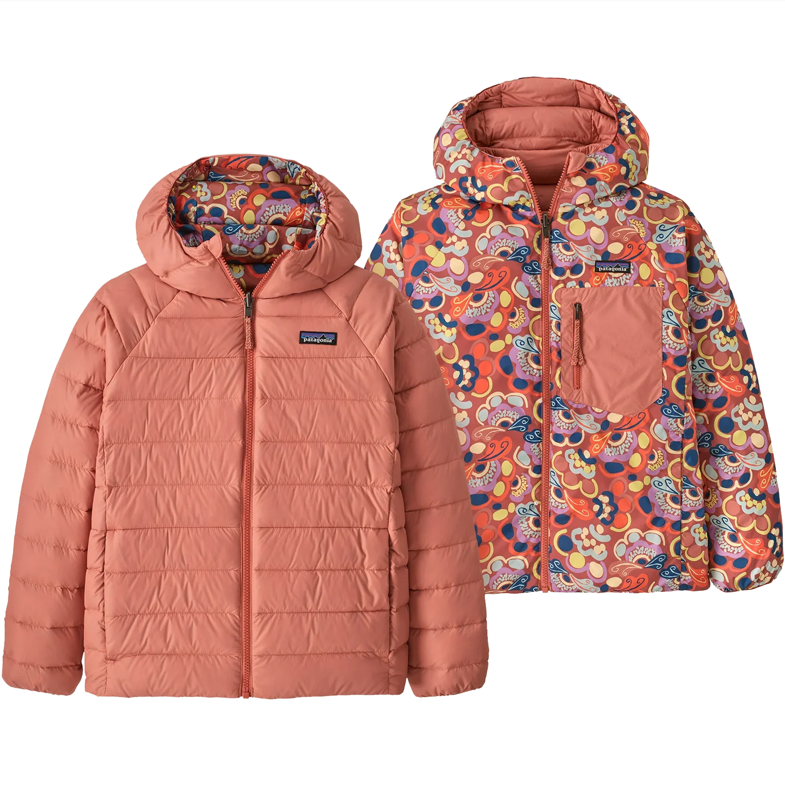 Youth Reversible Down Sweater Hoody - Image 2