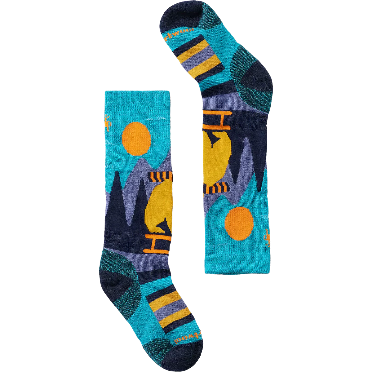 Youth Ski Light Cushion Sleigh Bear OTC Socks - Image 2