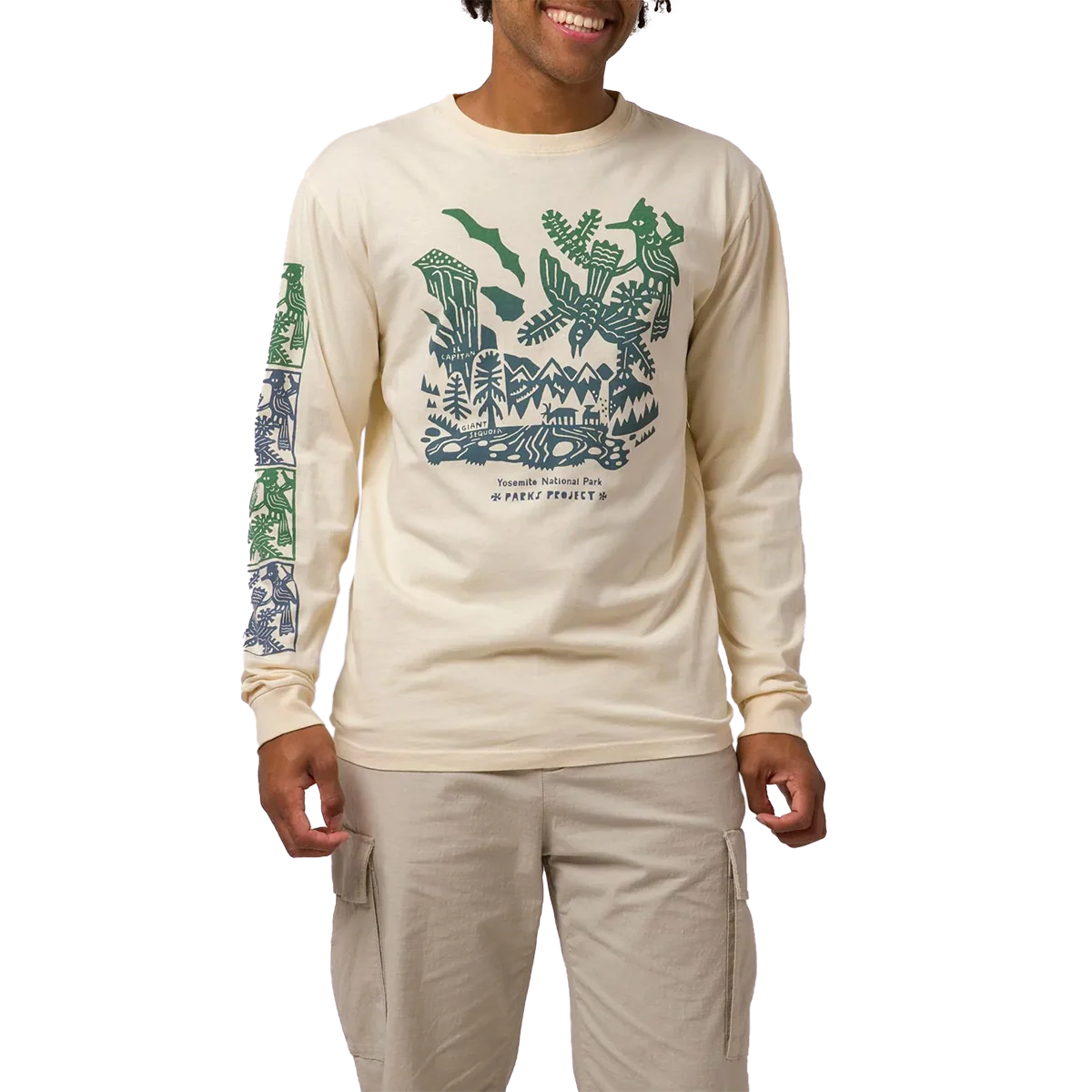 Yosemite Woodcut Long Sleeve Tee - Image 3